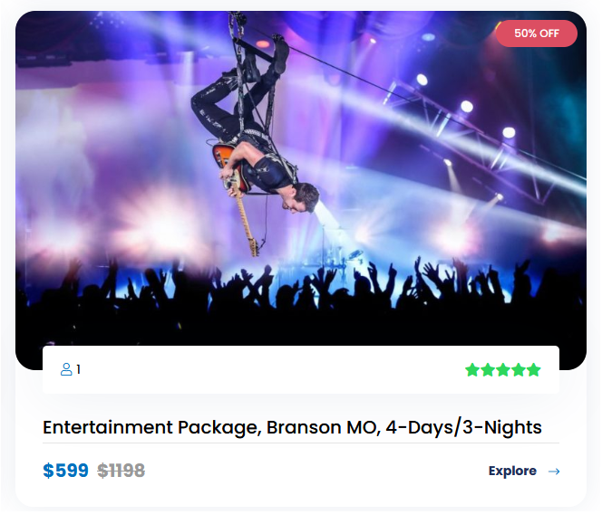 Branson Discounted Vacation Package