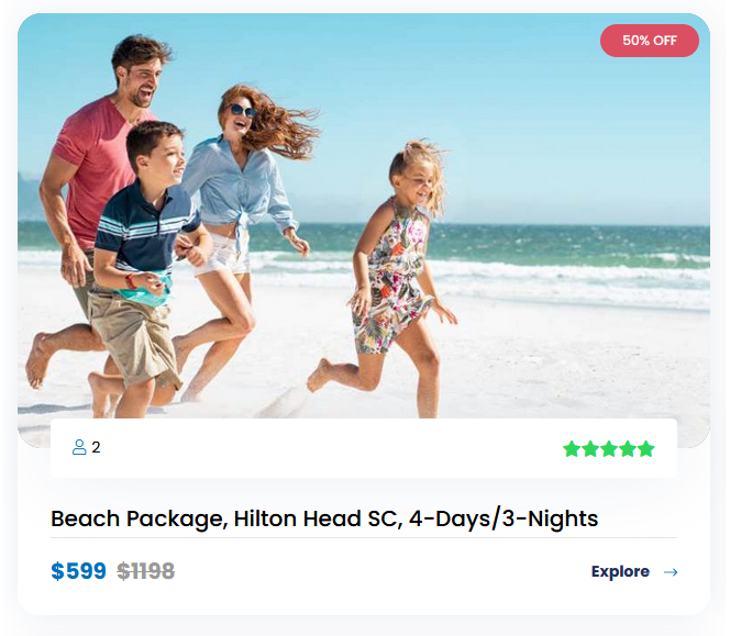 Hilton Head Discounted Vacation Package